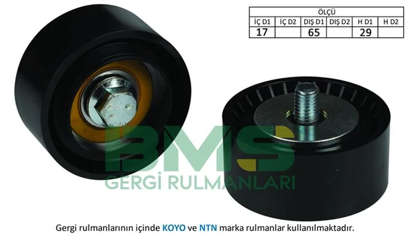 V KAYIŞ GERGİ RULMANI ISIZU ürün görseli 1