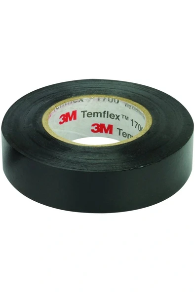 3M Temflex 1300e Siyah Pvc Izole Bant 0.13x19x0.1m Izole Elektrik Bandı 1 Adet ürün görseli 1