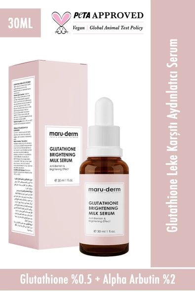 Maru.Derm Maruderm Glutatyon Beyazlatıcı & Leke Karşıtı Milk Serum 30 ml ürün görseli 1