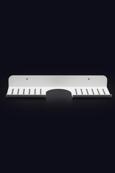 Metal Banyo Mutfak Düzenleyici Mutfak Organizer Şampuan Rafı 50 Cm Beyaz ürün görseli 1