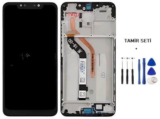 Tkgz - Xiaomi POCO F1 Lcd Ekran Dokunmatik Full Çıtalı + Tamir Kiti ürün görseli 1