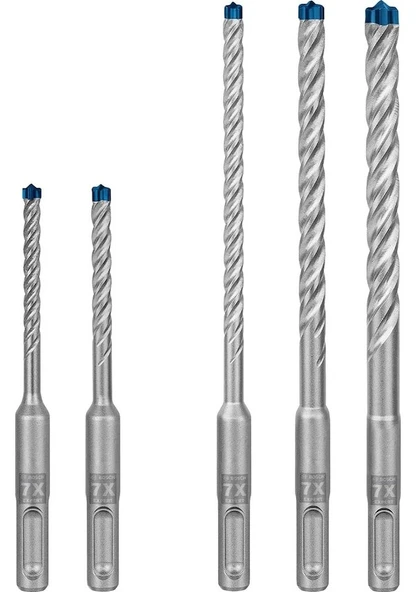 Bosch Expert Sds Plus-7x Kırıcı Delici Delme Ucu Seti 5/6/6/8/10 Mm 5 Parça  - 2608900197 ürün görseli 1