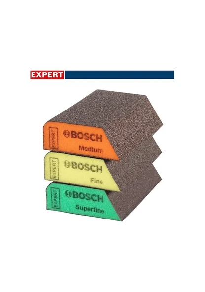 Bosch Expert S470 Sünger Zımpara 3'lü Set 69 x 97 x 26 MM - 2608901174 ürün görseli 1