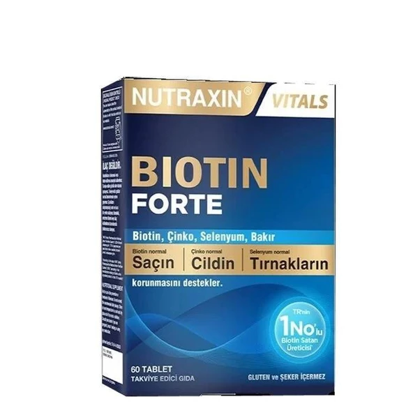 Nutraxin Biotin Forte 60 Tablet ürün görseli 1