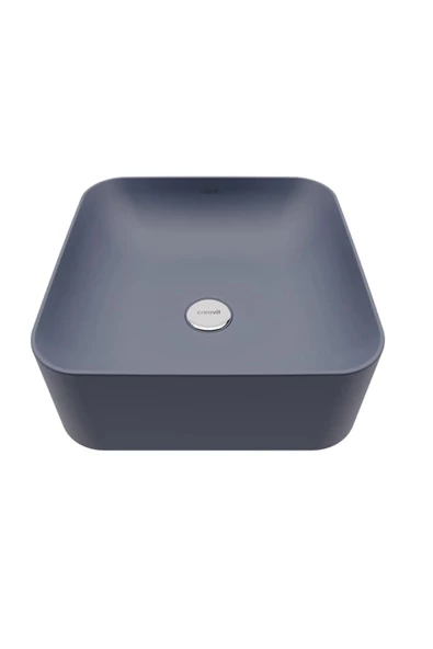 Creavit UL040 Ultra Kare Çanak Lavabo Basalt Mat 40cm ürün görseli 1