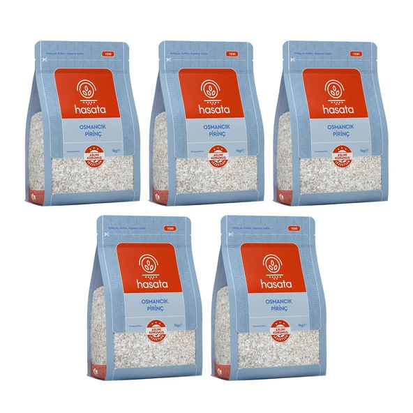 Hasata Osmancık Pirinç 1 kg x 5 Adet ürün görseli 1