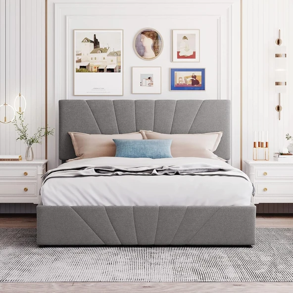 ÇINAR Çift Kişilik Sandıklı Baza Başlık Seti RENK SEÇENEKLİ (YATAK DAHİL DEĞİLDİR) 150x200 ürün görseli 1