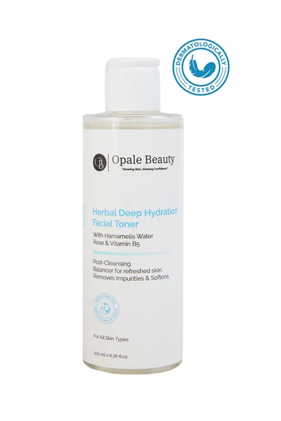 Opale Beauty Herbal Deep Hydration Facial Toner  200ml - Canlandırıcı Ve Gözenek Sıklaştırıcı Tonik ürün görseli 1