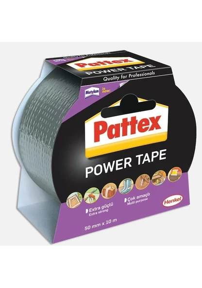 Pattex Power Tape Gri Renkli 50mm 10m ürün görseli 1
