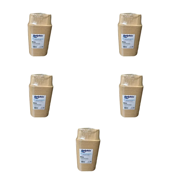Dolphin Muffin Kare Kağıt Kraft Sarı Kek Kalıbı Kapsülü Kabı - 50 Adetlik 5 Paket ürün görseli 1