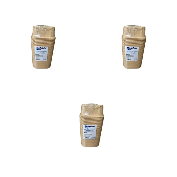 Dolphin Muffin Kare Kağıt Kraft Sarı Kek Kalıbı Kapsülü Kabı - 50 Adetlik 3 Paket ürün görseli 1