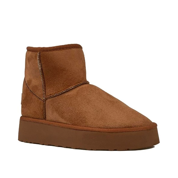 Pierre Cardin Taba Orta Boy Kadın Süet Bot PC-52710 - Resim 2