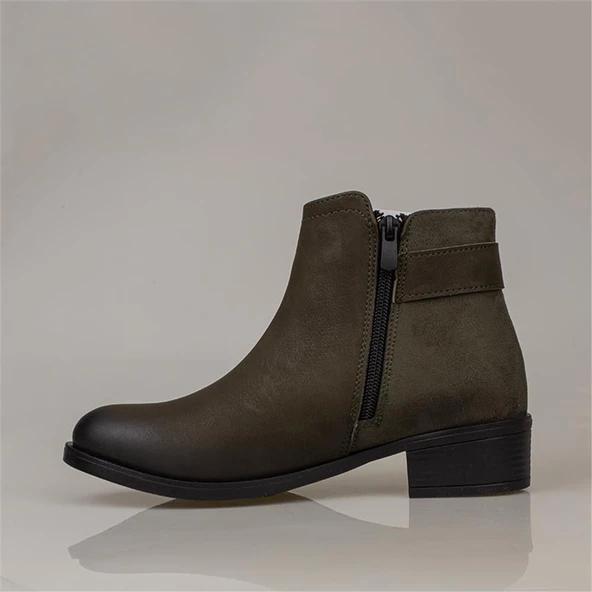 Trend Adımlar Haki Heidi Kadın Casual Bot - Resim 3