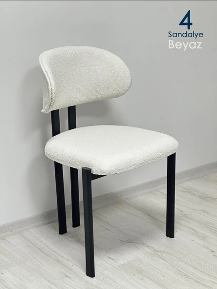 Enkare Badem Sandalye - 4 Adet - Resim 3