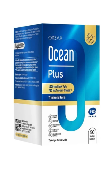 Ocean Plus Balık Yağı 1200 mg 50 Kapsül ürün görseli 1