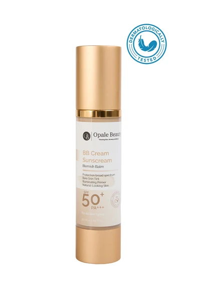 Opale Beauty BB Cream Sunscreen SPF 50+ ve PA++++ Ton Eşitleyici - Leke Balsamı -Aydınlatıcı Astar - Doğal Cilt ürün görseli 1