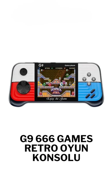 G9 3.0 İnç Yüksek Çözünürlüklü Ekran Oyun Konsolu Rocker Retro Hit Renk PSP Oyun Konsolu ürün görseli 1