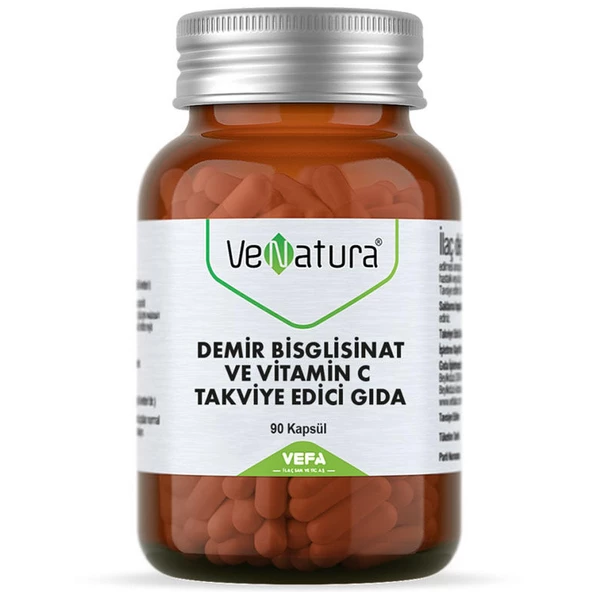 Venatura Demir Bisglisinat Ve Vitamin C 90 Kapsül ürün görseli 1