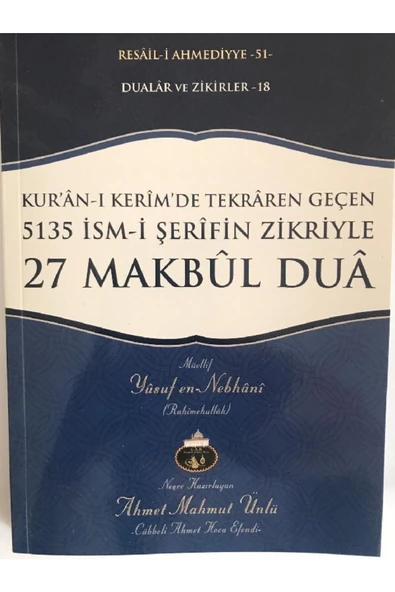 Cübbeli Ahmet Hoca Yayıncılık 27 Makbul Dua ürün görseli 1