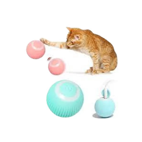 Pet Style  Şarjlı Hareketli İnteraktif Kedi Oyun Topu 4 Cm ürün görseli 1