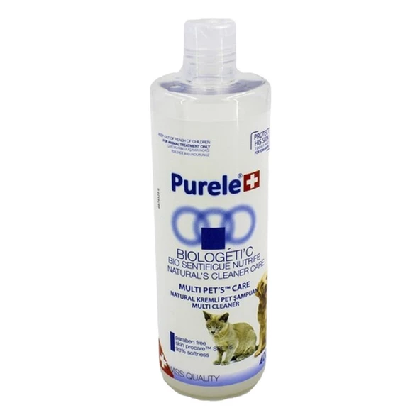 Purele  Purele Kedi Ve Köpekler İçin Kremli Tüy Açıcı Şampuan 400 ml ürün görseli 1