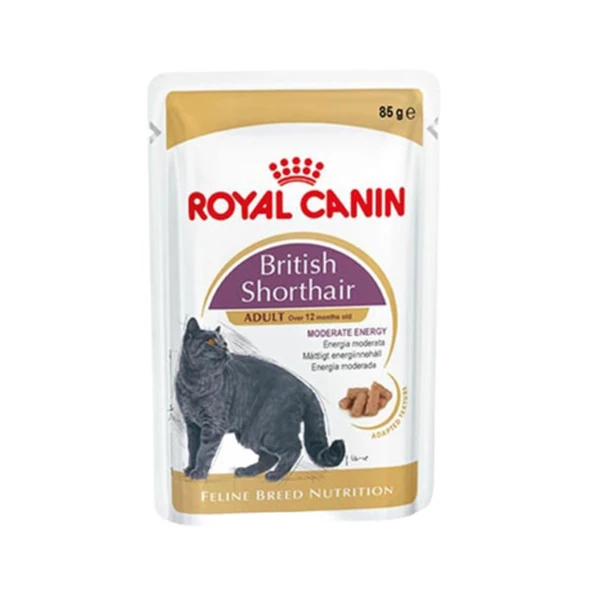 Royal Canin  British Shorthair Yetişkin Kedi Yaş Maması 85 Gr Pouch ürün görseli 1