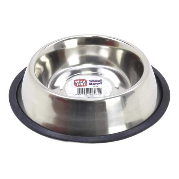 Playfull  Çelik Mama Ve Su Kabı Pf-4072 16 Oz ürün görseli 1