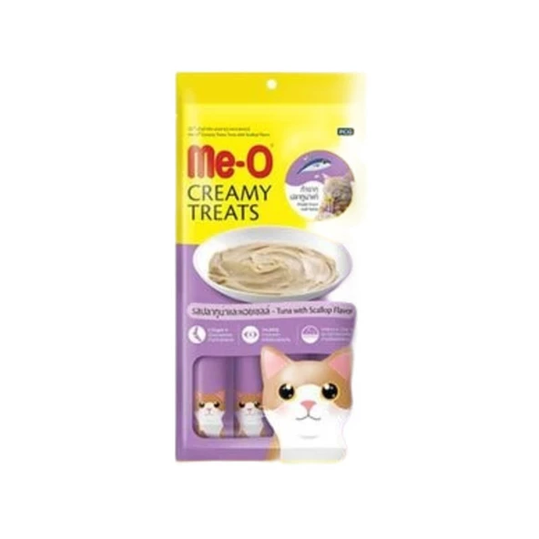 Me-O  Ton Ve Deniz Tarağı Krema Kedi Ödülü 4x15 Gr ürün görseli 1