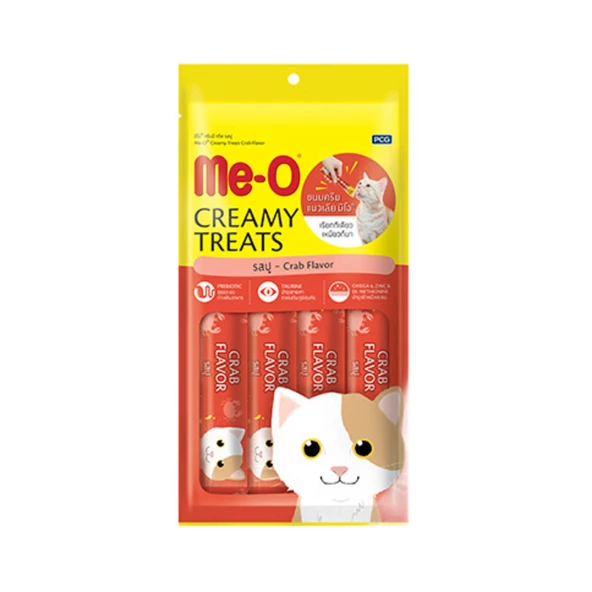 Me-O  Creamy Yengeçli ve Ton Balıklı Kedi Ödülü 4x15 g ürün görseli 1
