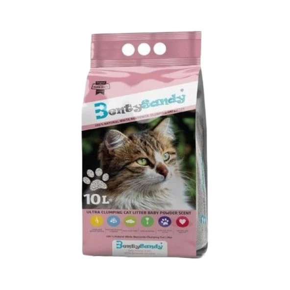 Benty Sandy  Benty Sandy İnce Taneli Kedi Kumu 10 litre Pudralı ürün görseli 1