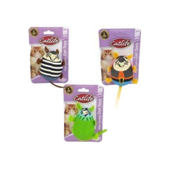 Catlife  Kediler İçin Renkli Fare Oyuncak ürün görseli 1
