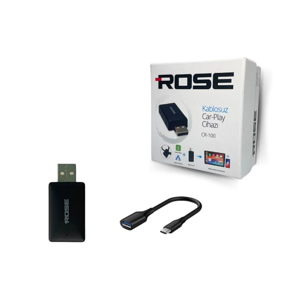 Mini Kablosuz Carplay Usb ve Type-c Uyumlu Araç Multimedya Adaptörü - Resim 2