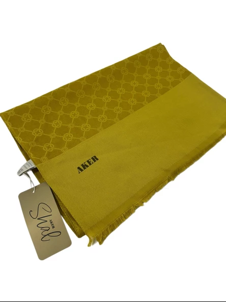 Elegance Monogram Şal - 1090100-962 - Sarı ürün görseli 1