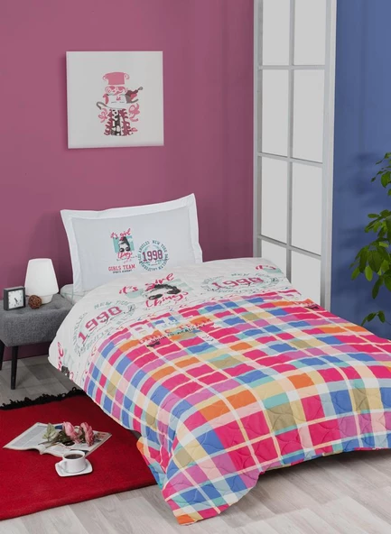 Kapitoneli Ranforce Genç Nevresim Takımı Deff ürün görseli 1