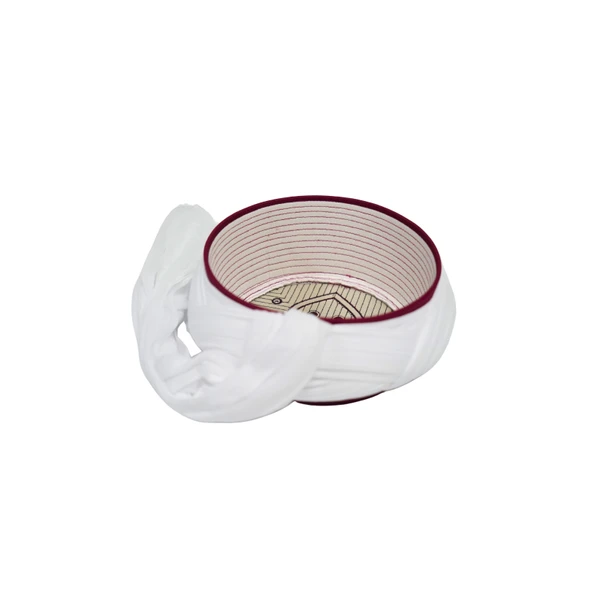 Züabeli Sarık-Beyaz Kumaş-Bordo Takke-Çapraz Sarım-Nali Şerif-7 metre - Resim 5