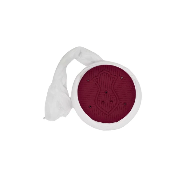 Züabeli Sarık-Beyaz Kumaş-Bordo Takke-Çapraz Sarım-Nali Şerif-7 metre - Resim 2