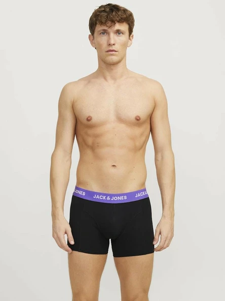 Jack Jones Caxel Solıd 3 Lü Paket Erkek Boxer 12268482 - Resim 5