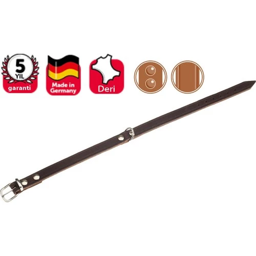 Karlie Deri Boyun Tasma 57CM-20mm Kahverengi ürün görseli 1