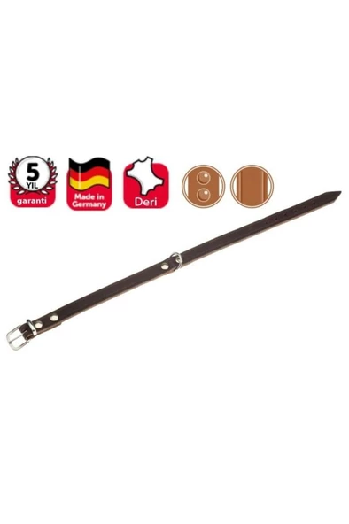 Karlie Deri Boyun Tasma 47CM-18mm Kahverengi ürün görseli 1