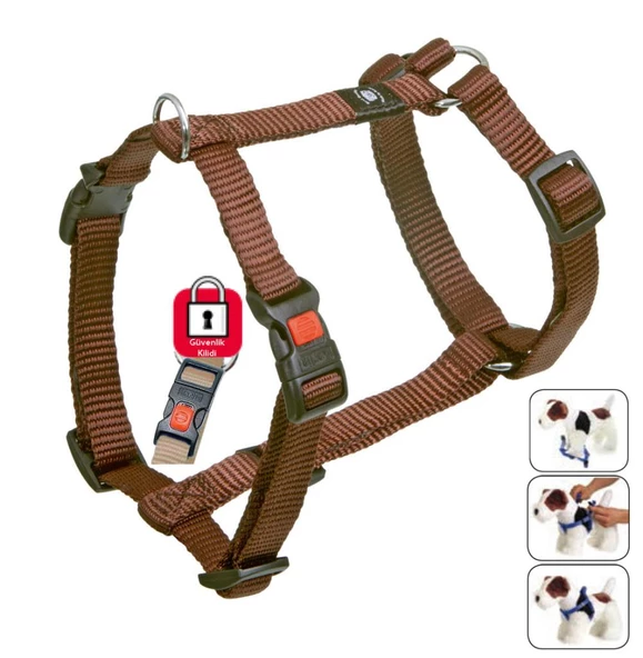 Karlie Kilitli Göğüs Tasma XL 90-120cm Kahverengi ürün görseli 1