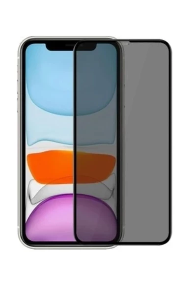 iPhone X Uyumlu Tam Kaplayan Hayalet Cam Siyah Karartma Ekran Koruyucu Cam Anti-Static Özellikli Siyah Çerçeveli ürün görseli 1