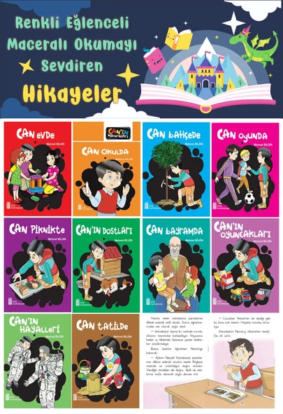 2.Sınıf Renkli Eğlenceli Maceralı Okumayı Sevdiren Hikayeler (10 Kitap) ürün görseli 1