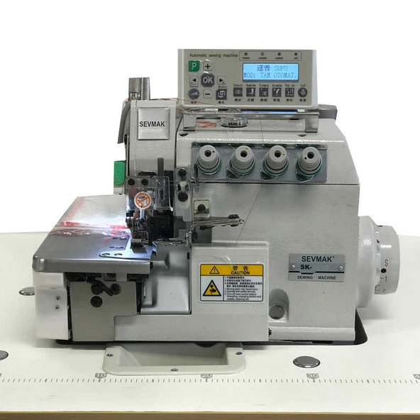 Sevmak SK-5214EX-04UBT 4 İplik Tam Otomatik Akıllı İplik Kesicili Overlok Makinası ürün görseli 1