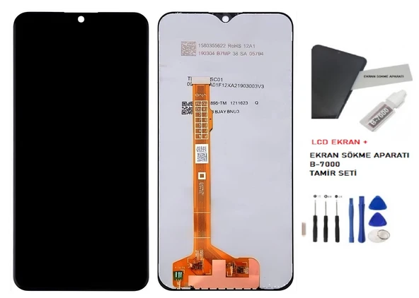 Tkgz - Vivo Y17 Lcd Ekran Dokunmatik + B-7000 + Tamir Kiti ürün görseli 1