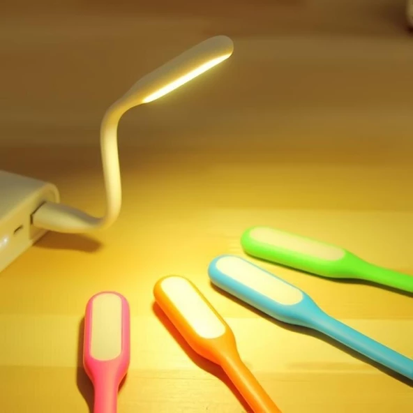 Beyaz Katlanabilir Usb Led Taşınabilir Okuma Işık Masa Lambası Bilgisayar Dizüstü Gece Aydınlatma ürün görseli 1