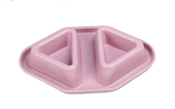 Bobo Bambu İkili Taşma Önleyici Mama ve Su Kabı BO-3170  230 ML Mor ürün görseli 1