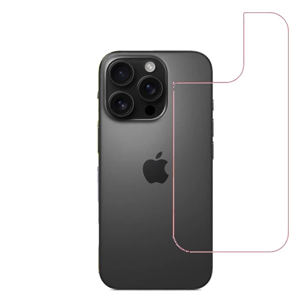 Iphone 16 Pro Uyumlu MAT Arka Esnek Nano Koruyucu ürün görseli 1