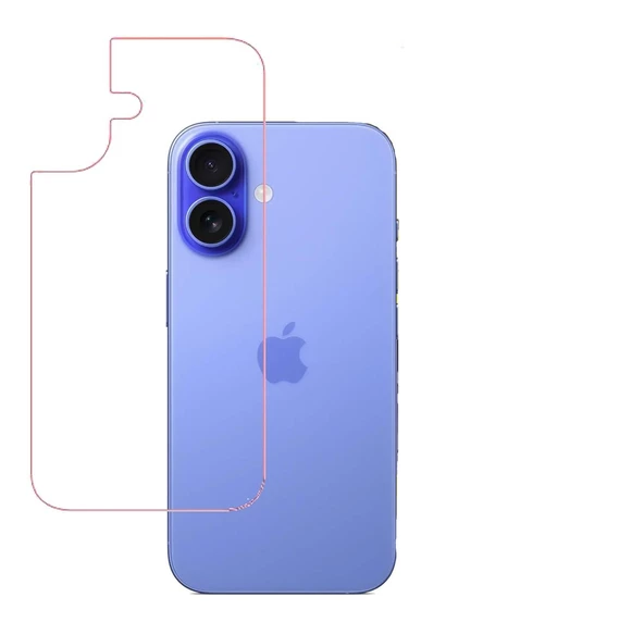 Iphone 16 Plus Uyumlu MAT Arka Esnek Nano Koruyucu ürün görseli 1