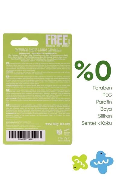 Doğal Dudak Koruyucu Aromasız - Resim 2