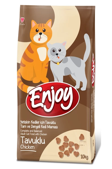 Enjoy Tavuklu Yetişkin Kedi Maması 10 KG ürün görseli 1